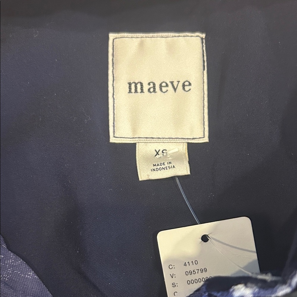 Maeve Leandra Velvet Shirred Yoke Blouse - Picture 4 of 6